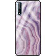 Защитный чехол BoxFace Glossy Panel Huawei P Smart S Purple Marble