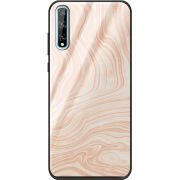 Защитный чехол BoxFace Glossy Panel Huawei P Smart S Delicate Marble