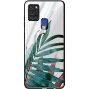 Защитный чехол BoxFace Glossy Panel Samsung A217 Galaxy A21s Leaf