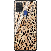 Защитный чехол BoxFace Glossy Panel Samsung A217 Galaxy A21s Leopard Print