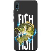 Черный чехол BoxFace Huawei Y6 2019 Fish
