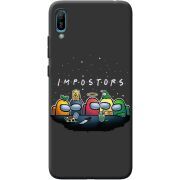 Черный чехол BoxFace Huawei Y6 2019 Among Us Impostors