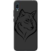 Черный чехол BoxFace Huawei Y6 2019 Wolf