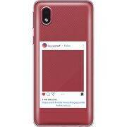 Прозрачный чехол BoxFace Samsung Galaxy A01 Core (A013) Insta