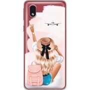 Прозрачный чехол BoxFace Samsung Galaxy A01 Core (A013) Travel Girl