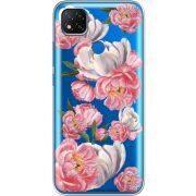 Прозрачный чехол BoxFace Xiaomi Redmi 9C Peony Watercolor Style