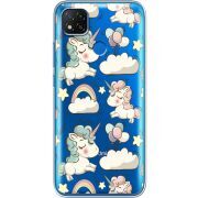 Прозрачный чехол BoxFace Xiaomi Redmi 9C Unicorns