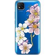 Прозрачный чехол BoxFace Xiaomi Redmi 9C Cherry Blossom