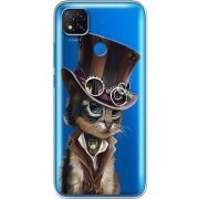 Прозрачный чехол BoxFace Xiaomi Redmi 9C Steampunk Cat