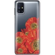 Прозрачный чехол BoxFace Samsung M515 Galaxy M51 Red Poppies