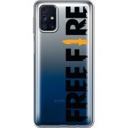 Прозрачный чехол BoxFace Samsung M317 Galaxy M31s Free Fire Black Logo