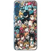Чехол BoxFace Motorola One Fusion Plus Anime Stickers