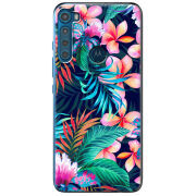 Чехол BoxFace Motorola One Fusion Plus flowers in the tropics
