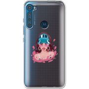 Прозрачный чехол BoxFace Motorola One Fusion Plus Selena Gomez