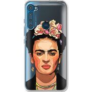 Прозрачный чехол BoxFace Motorola One Fusion Plus Фрида Кало