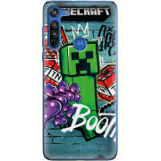 Чехол BoxFace Motorola G8 Minecraft Graffiti