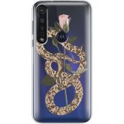 Прозрачный чехол BoxFace Motorola G8 Plus Glamor Snake