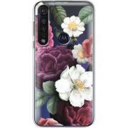Прозрачный чехол BoxFace Motorola G8 Plus Floral Dark Dreams