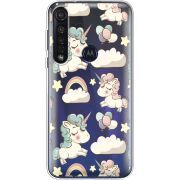 Прозрачный чехол BoxFace Motorola G8 Plus Unicorns