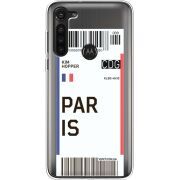 Прозрачный чехол BoxFace Motorola G8 Power Ticket Paris