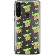 Прозрачный чехол BoxFace Motorola G8 Power Pattern Baby Yoda