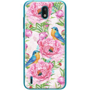 Чехол BoxFace Nokia 1.3 Birds and Flowers