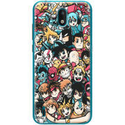 Чехол BoxFace Nokia 1.3 Anime Stickers