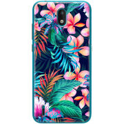 Чехол BoxFace Nokia 1.3 flowers in the tropics
