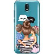 Прозрачный чехол BoxFace Nokia 1.3 Super Mama