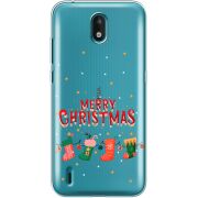 Прозрачный чехол BoxFace Nokia 1.3 Merry Christmas