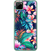 Чехол BoxFace Realme C11 flowers in the tropics