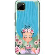 Прозрачный чехол BoxFace Realme C11 Blue Hair