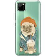 Прозрачный чехол BoxFace Realme C11 Dog Coffeeman