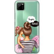 Прозрачный чехол BoxFace Realme C11 Super Mama and Daughter