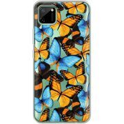 Прозрачный чехол BoxFace Realme C11 Butterfly Morpho