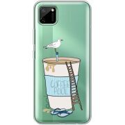 Прозрачный чехол BoxFace Realme C11 Segull in Cofee Pool