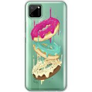 Прозрачный чехол BoxFace Realme C11 Donuts