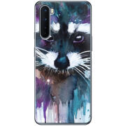 Чехол BoxFace OnePlus Nord Акварельный енот