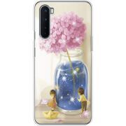 Чехол со стразами OnePlus Nord Little Boy and Girl