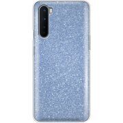 Чехол с блёстками OnePlus Nord Голубой