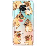 Прозрачный чехол BoxFace Xiaomi Mi 10T Lite с 3D-глазками Pug