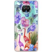 Прозрачный чехол BoxFace Xiaomi Mi 10T Lite Flamingo