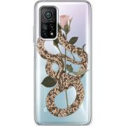 Прозрачный чехол BoxFace Xiaomi Mi 10T/ Mi 10T Pro Glamor Snake