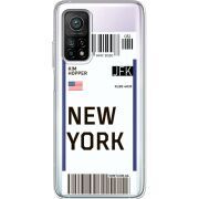 Прозрачный чехол BoxFace Xiaomi Mi 10T/ Mi 10T Pro Ticket New York