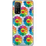 Прозрачный чехол BoxFace Xiaomi Mi 10T/ Mi 10T Pro Hippie Flowers