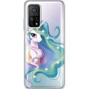 Чехол со стразами Xiaomi Mi 10T/ Mi 10T Pro Unicorn Queen