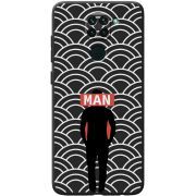 Черный чехол BoxFace Xiaomi Redmi Note 9 Man Pattern