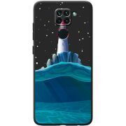 Черный чехол BoxFace Xiaomi Redmi Note 9 Lighthouse
