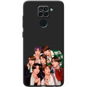 Черный чехол BoxFace Xiaomi Redmi Note 9 BTS
