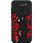 Черный чехол BoxFace Xiaomi Redmi Note 9 Учиха Итачи